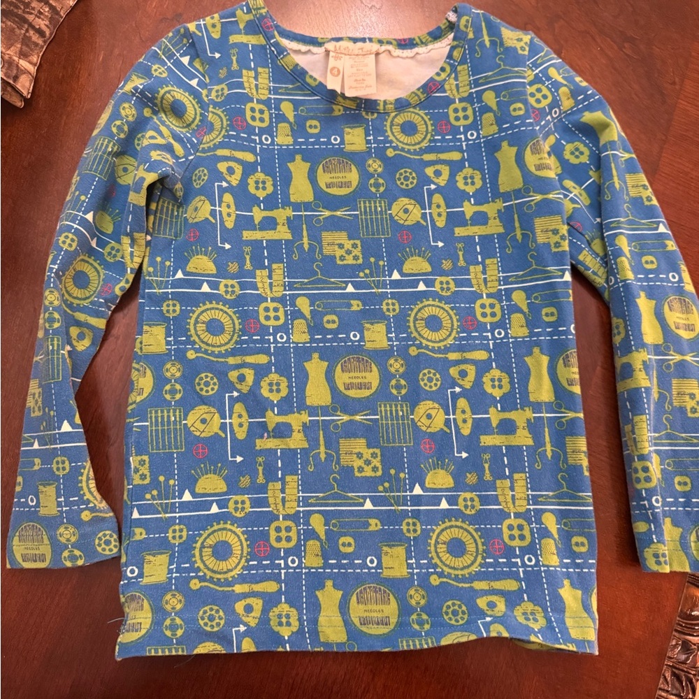 Blue and Yellow Kids Shirt